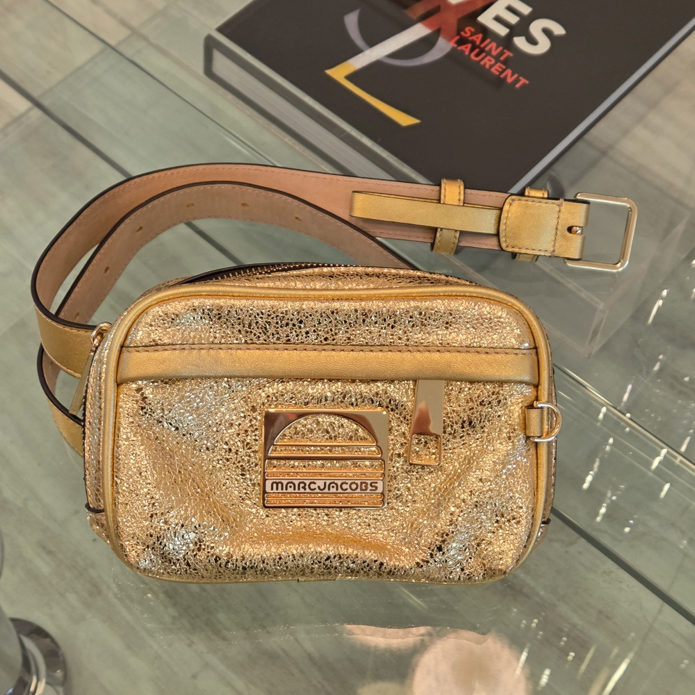 NWT- Marc Jacobs Gold Crossbody/Belt Bag